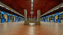 Skarpnäck Metro station October 2014 02.jpg