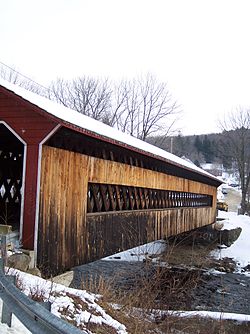 Covered bridge in Gilbertville