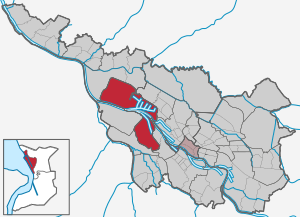 Stadt Bremen, Stadtteil Häfen hervorgehoben