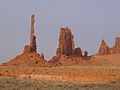 Totem Pole (137 m hoch) im Monument Valley, USA