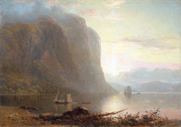 Lever du soleil sur le Saguenay, Cap Trinité (1880)