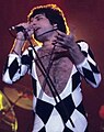 Q15869 Freddie Mercury in 1977 overleden op 24 november 1991