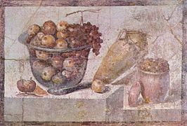 Fresca romana de la vila de Pompeii.