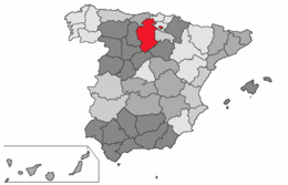 Pedrosa del Príncipe – Mappa