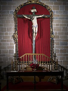 Cristo crucificado de Juan de Ancheta, Capilla de San Juan Bautista (Catedral de Pamplona)