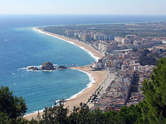 Station balnéaire de Blanes.