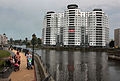 The Pregolya River in Kaliningrad.