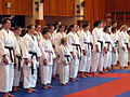 Image 55Karatekas at a dojo with different colored belts (from Karate)