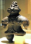 Statuette du Jōmon Final (-1000 à -400), Musée National de Tokyo.