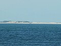 Wreck of the MV Sygna as seen from southern end of the beach, approximately 8.8km to the south-west