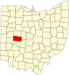 State map highlighting Champaign County