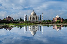 Taj Mahal, Agra with reflections