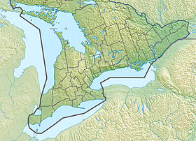 Voir sur la carte topographique du Sud de l'Ontario