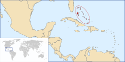 Ligging van die Bahamas