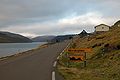 View northwards from Morskranes up the strait