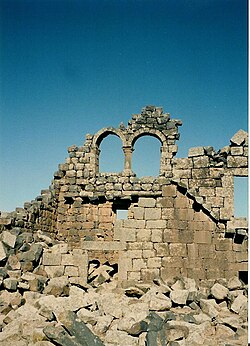 The double window of House XVIII in Umm el-Jimal