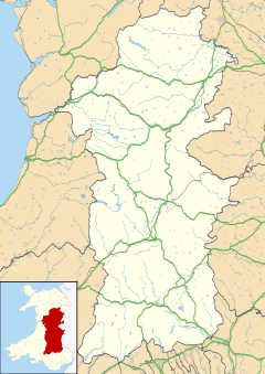 Llanyre is located in Powys