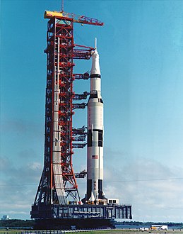 Transport de la fusée Apollo 11.