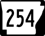 Highway 254 marker