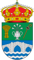 Representación heráldica del blasón aprobáu