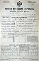 Russian Empire Census form 1897.