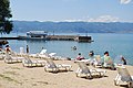 Plage sur le lac d'Ohrid.