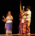 Image 4Mor lam performance-the men are playing the khene and wearing pha sarong (from Culture of Laos)