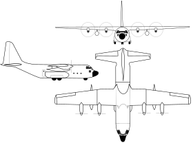 vue en plan de l’avion