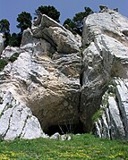 Entrée de la grotte.