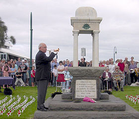 Cérémonie de l'ANZAC Day à Melbourne (Australie)