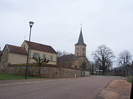 The church in Lacanche