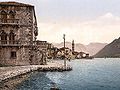 Postcard showing the venetian architecture of Perasto in 1900