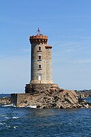 La Croix Lighthouse, Bréhat island, Brittany, West France