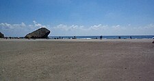 The Playa de Mónsul was used in coastal scenes.