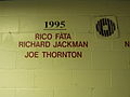 Joe Thornton's name on the wall.