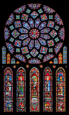 Stained glass windows of Chartres Cathedral by PtrQs