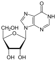 Deutsch: Struktur von Inosin English: Structure of inosine