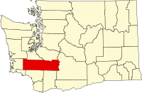 Lewis County na mapě Washingtonu