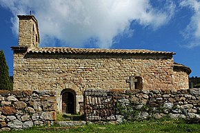 Igreja de Sant Romà, na aldeia abandonada de Sant Romà de la Clusa