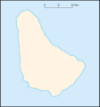 Barbados blank map