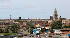 Birkenhead vom Turm der St. Mary's Church