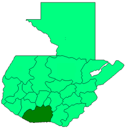 Poloha departmentu Escuintla v Guatemale (klikacia mapa)