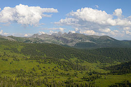 Una vista del parco Ergaki.