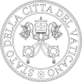 Image 14The Seal of Vatican City. Note the use of the Italian language. (from Vatican City)