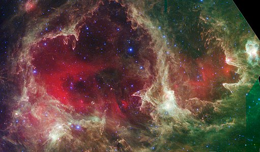 W5 (Westerhout 5), an emission nebula located in Cassiopeia