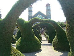 Parque Evangelista Blanco en Zarcero, Costa Rica.