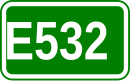 Zeichen der Europastraße 532