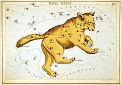 Astronomische kaart van Ursa Major, 1825