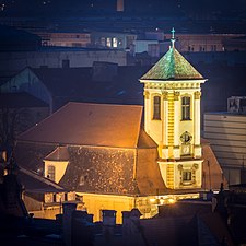 L'église du Diecezja wrocławska (Kościół Ewangelicko-Augsburski w RP) (pl) à Wroclaw. Mars 2014.