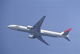 京浜島海上公園から撮影したJALのB777-300 Pcs34560 00021.jpg